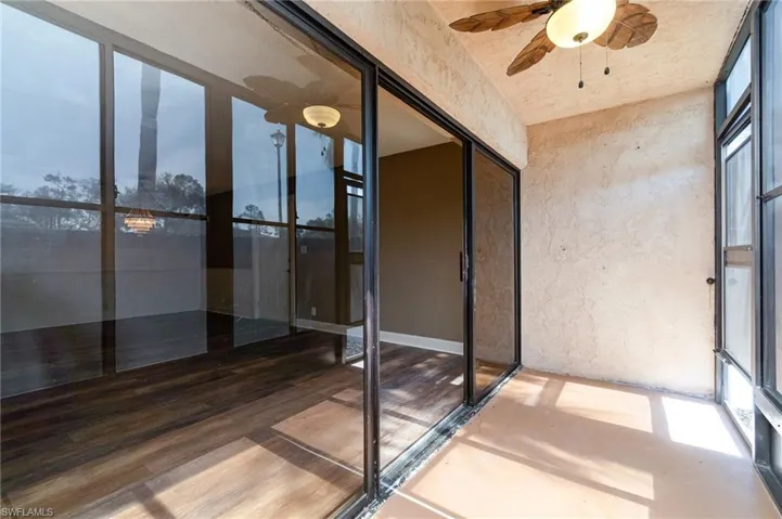 Screened in Lanai - freshly painted flooring