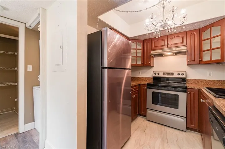 Kitchen with stainless appliances