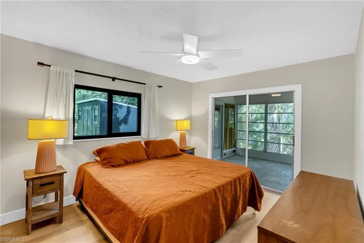Bedroom 1 - access door to the Florida room.