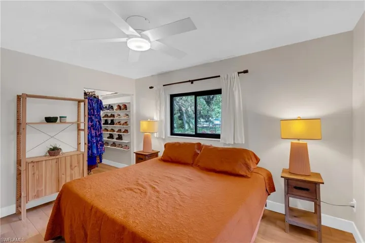 Bedroom 1 offers a walk in closet