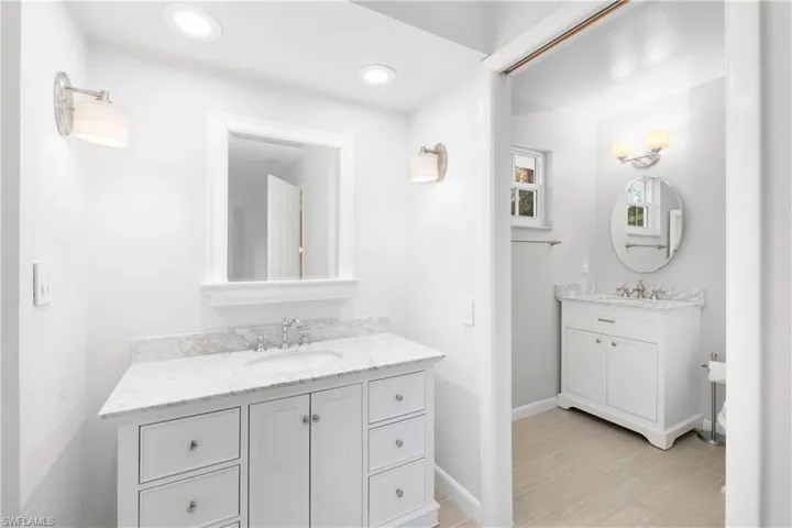Bathroom featuring vanity