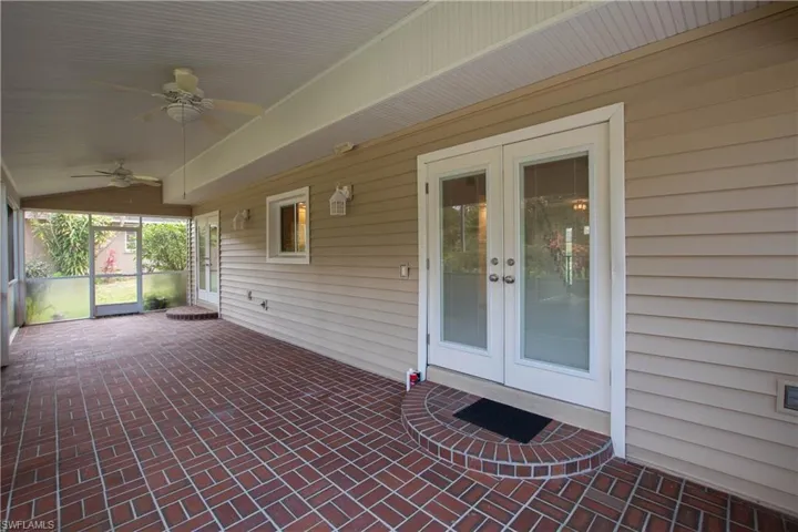 Screened lanai