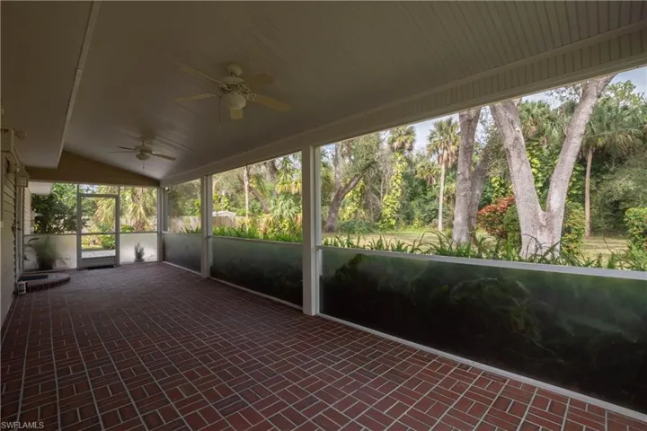 Screened lanai