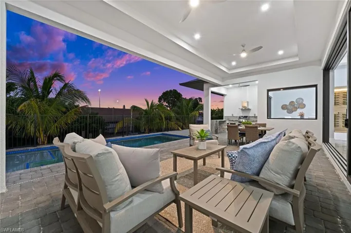The Patio in the Evening