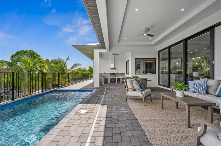 Large pool area