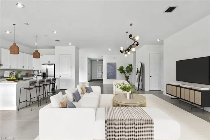 Virtually Staged Living room
