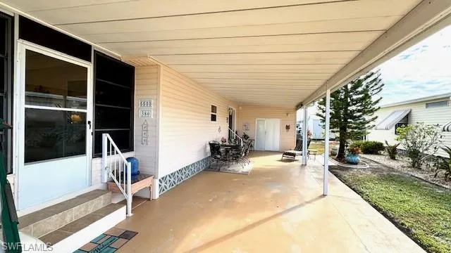 View of patio
