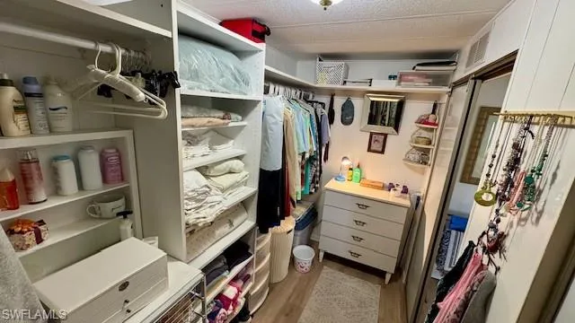 Large closet in primary bedroom