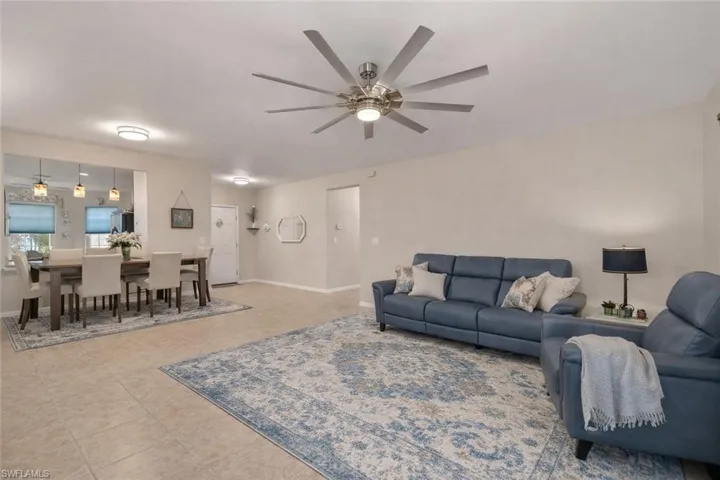 Virtually Staged Living Room Area