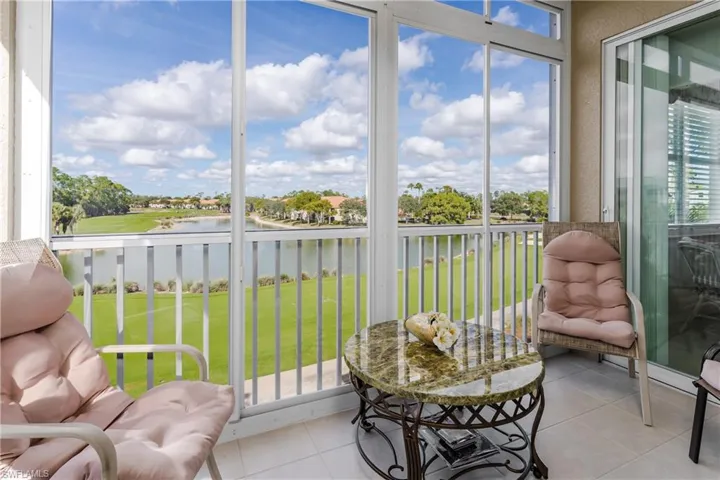 Glassed enclosed lanai with amazing unobstructed views