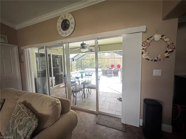 Pool Entry from Living Room
