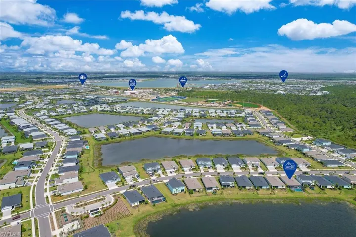 Aerial showing proximity to school, community pools, Founders Square and Publix Shopping Plaza