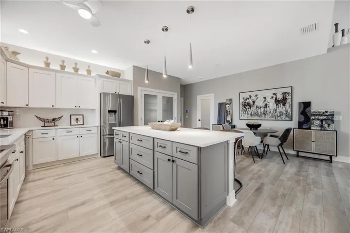 Kitchen and dining room are situated close by for relaxing gathings