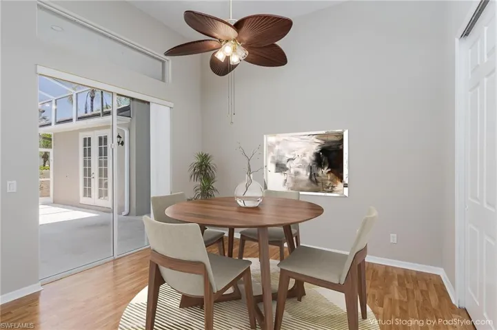 Virtually Staged DEN with CLOSET (3rd Bedroom)