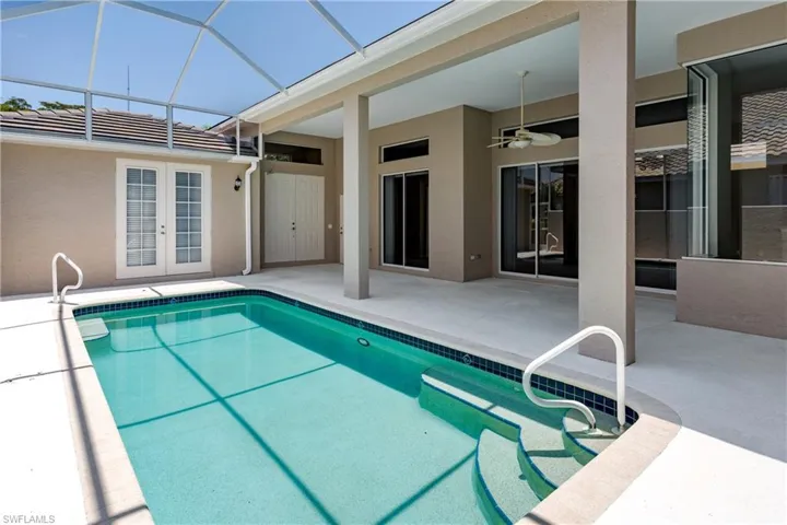 Pool is between Main house and Guest Cabana
