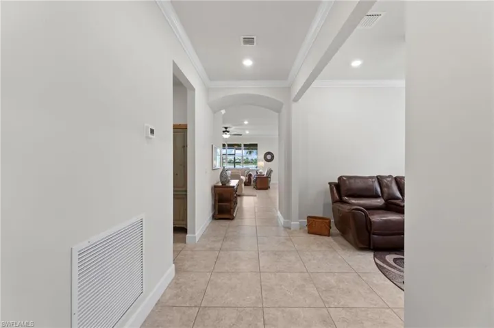 View from foyer into home