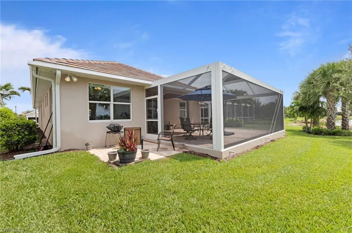 Rear of home showing area for grilling