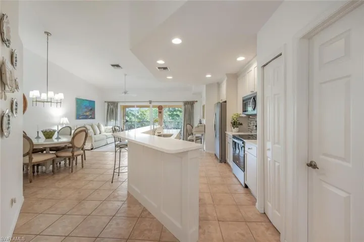 Open Kitchen Living Area with Preserve Views.