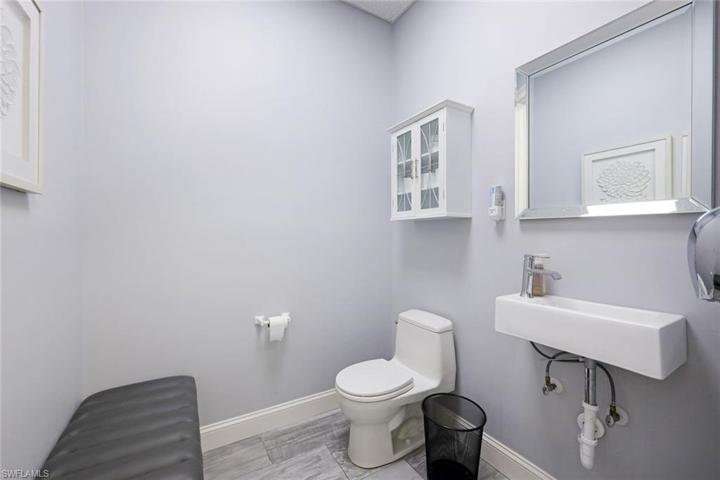 The medical clinic has three bathrooms for patients and your medical staff.