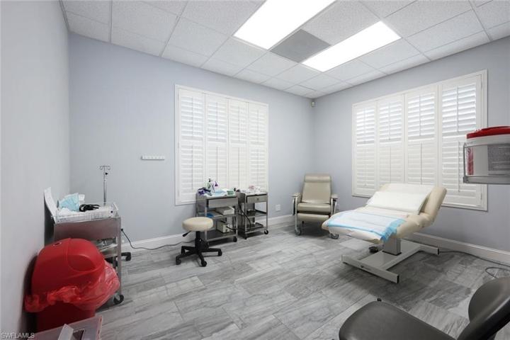 Even the windows are lead lined as the room doubles as an MRI ready facility.