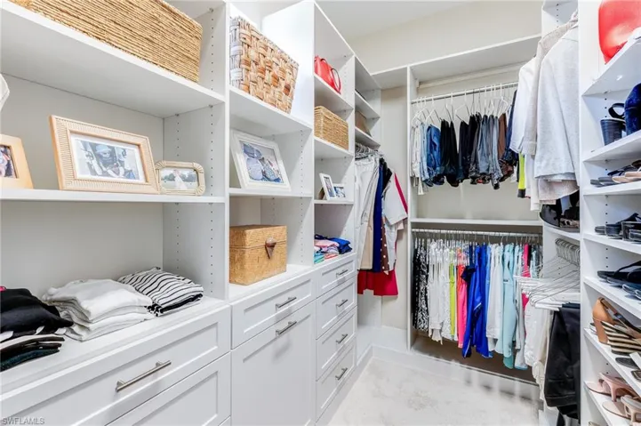 Custom primary closet