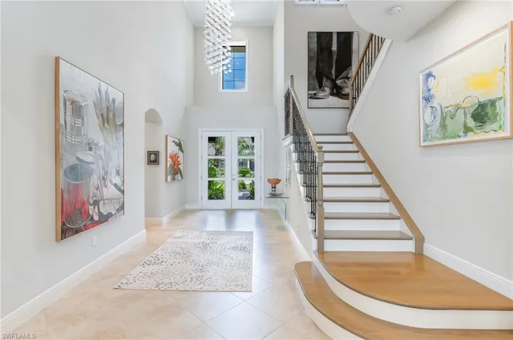 The entrance - staircase to 2nd floor.