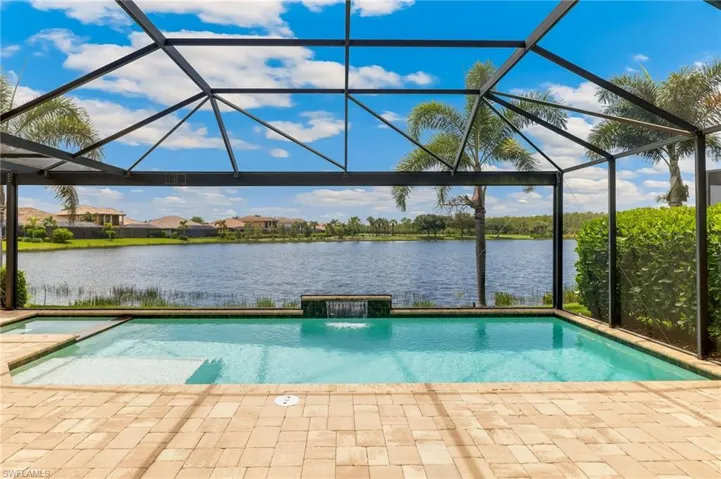 View of pool-lake from home.