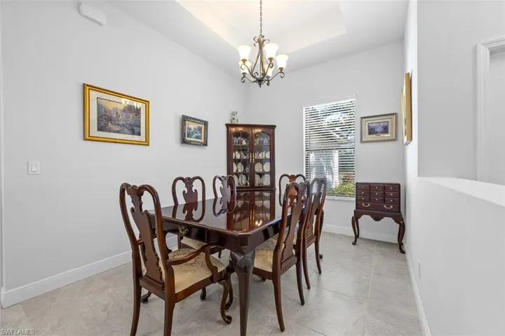 Formal dining area