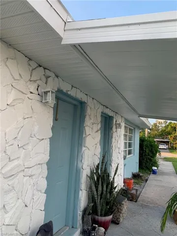 View of exterior entry