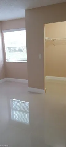 View of tiled spare room