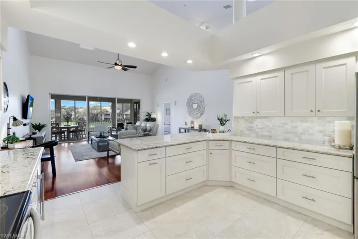 Dining, kitchen and living area are all open to one another. Entertain with ease.