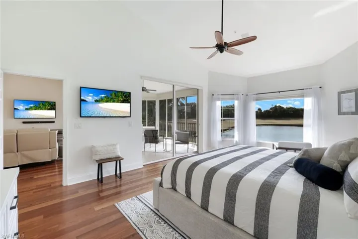 Enjoy access to the lanai from your Master Bedroom...