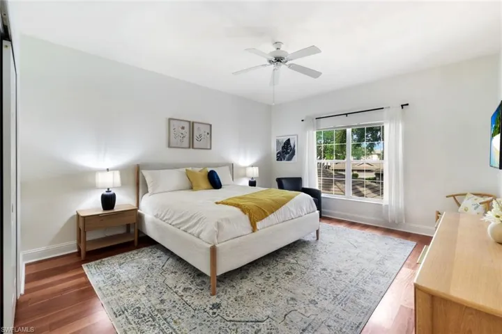 Guest bedroom with access to guest bathroom.