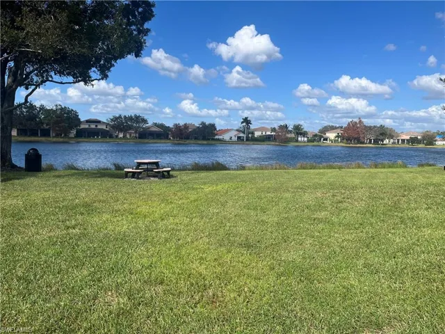 Second view of large lake along picnic area