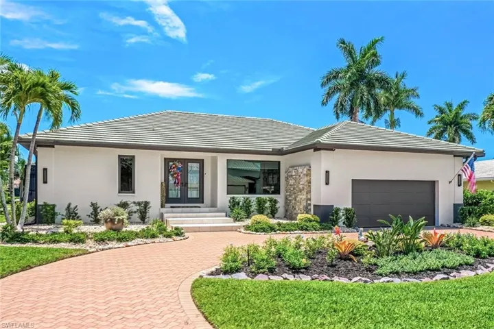 View of front of home featuring a waterfall.