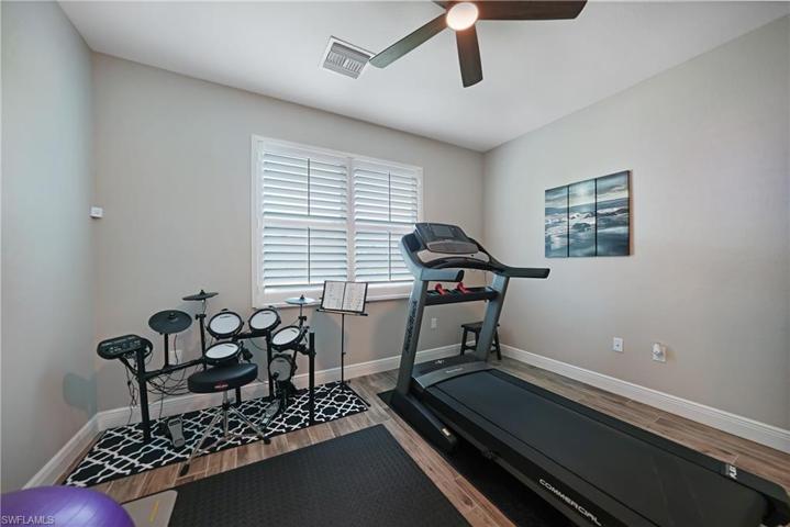 GUEST ROOM USED AS A WORK OUT ROOM