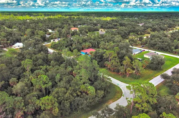View of property location with a forest