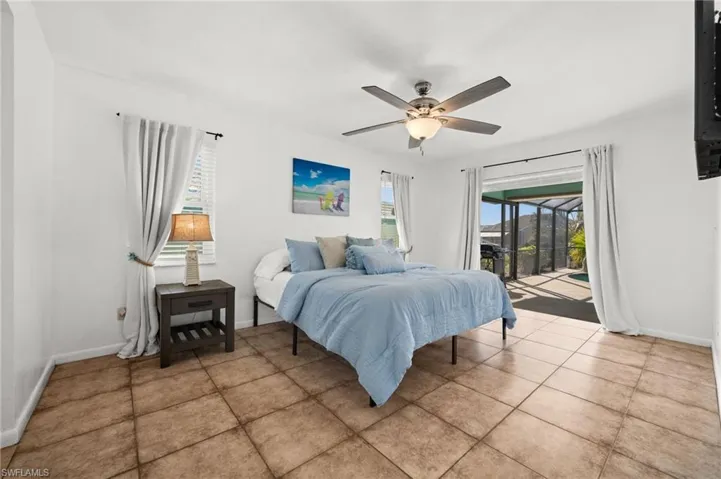 Primary Bedroom just steps from the pool