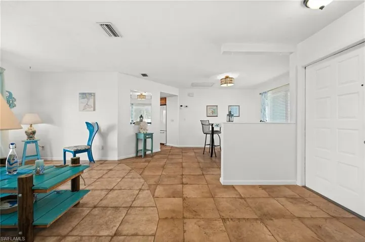 View towards dining area from entry