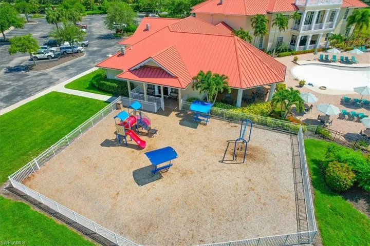 View of birds eye view of playground.