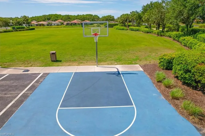 View of basketball court.