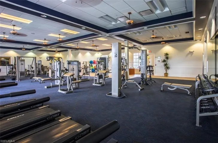 Workout area.
