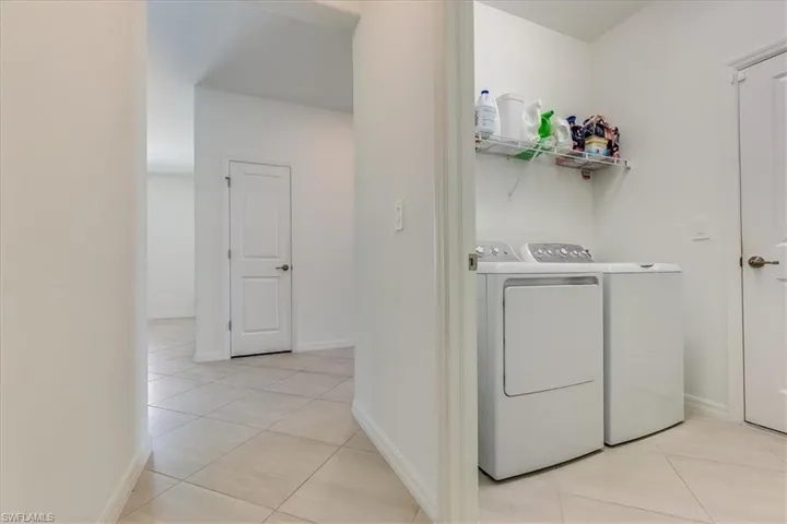 Laundry room.