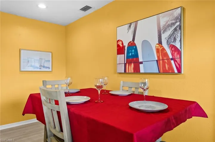 Dining room featuring wood-type flooring