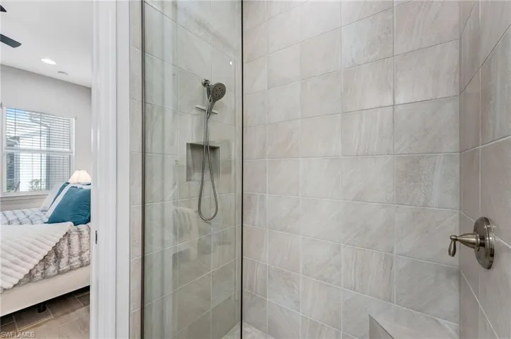 Ensuite bathroom with a walk in shower