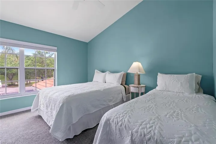 Second bedroom in a private split-floor-plan layout, perfect for guests or a home office