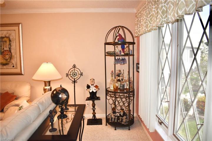Living Room with Landscaped View