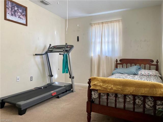 The first of the two guest bedrooms