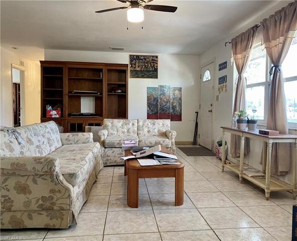 Tile in the main living space helps keep the home cool
