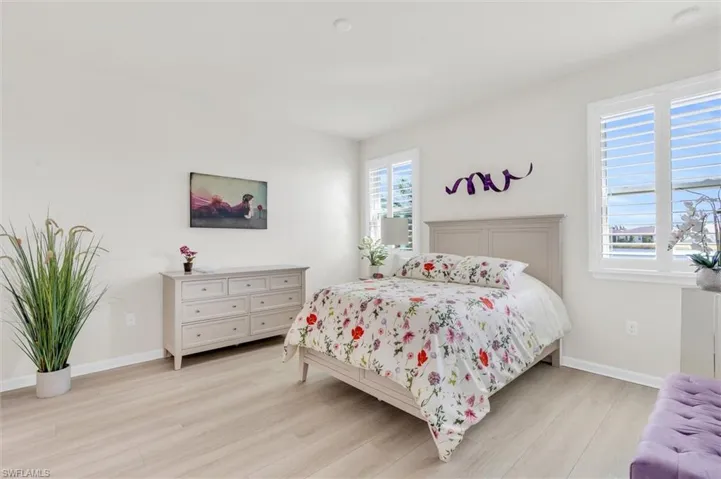 Spacious enough to fit a King-sized bed set.
